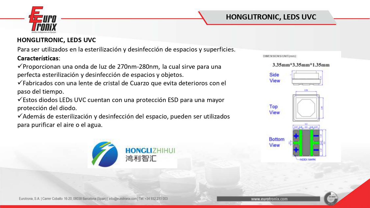HONGLITRONIC - LEDS UVC